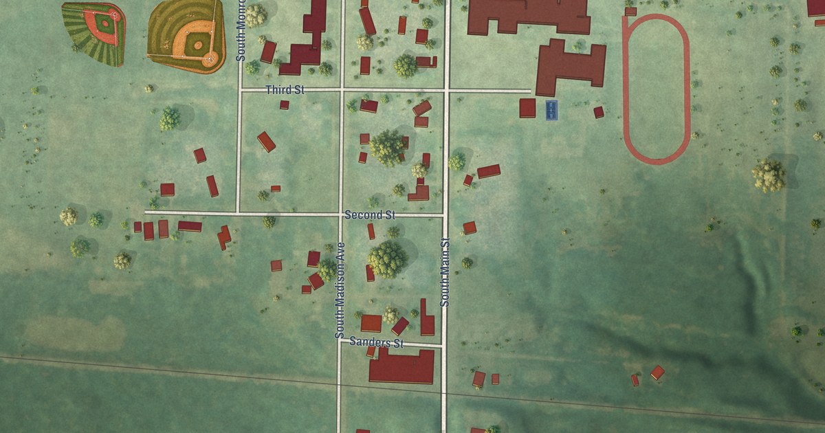Map of Custer Village, Mason County, Michigan in 2026
