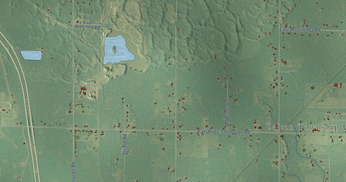 Map of Dalton, Michigan in 2026