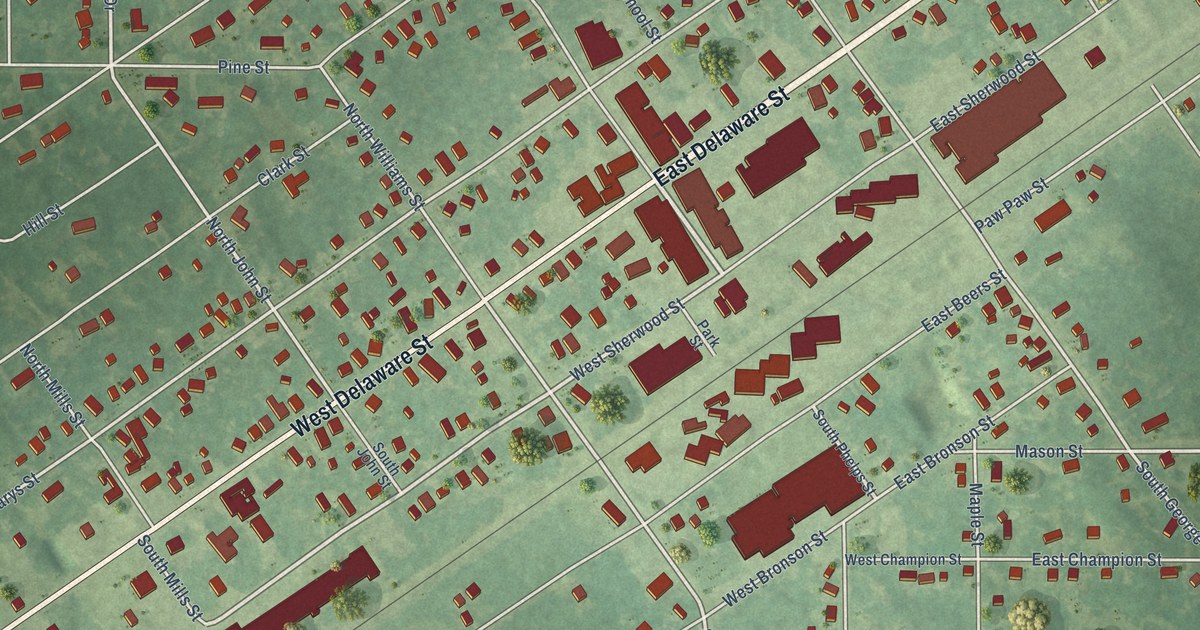 Map of Decatur Village, Michigan in 2026