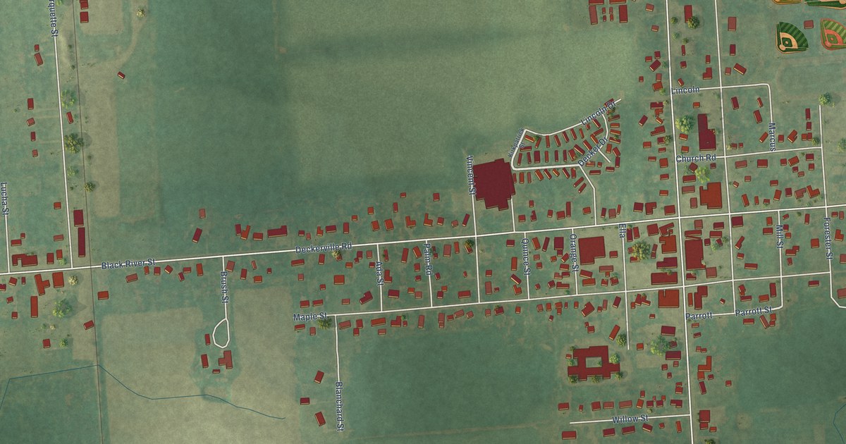 Map of Deckerville, Michigan in 2026
