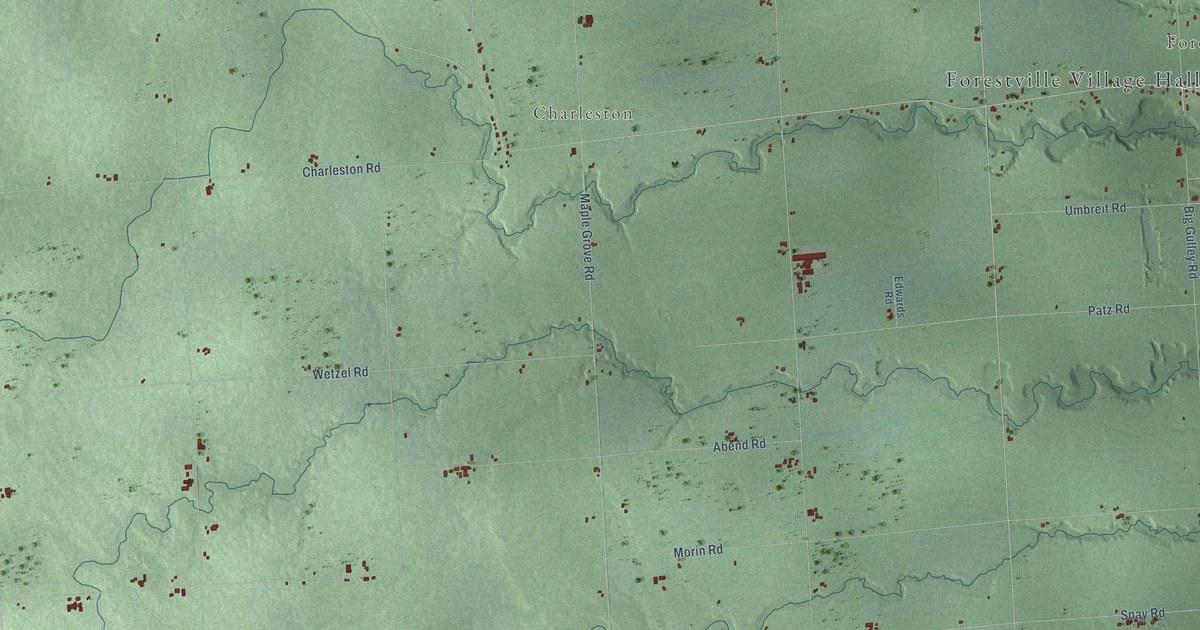 Map of Delaware, Michigan in 2026