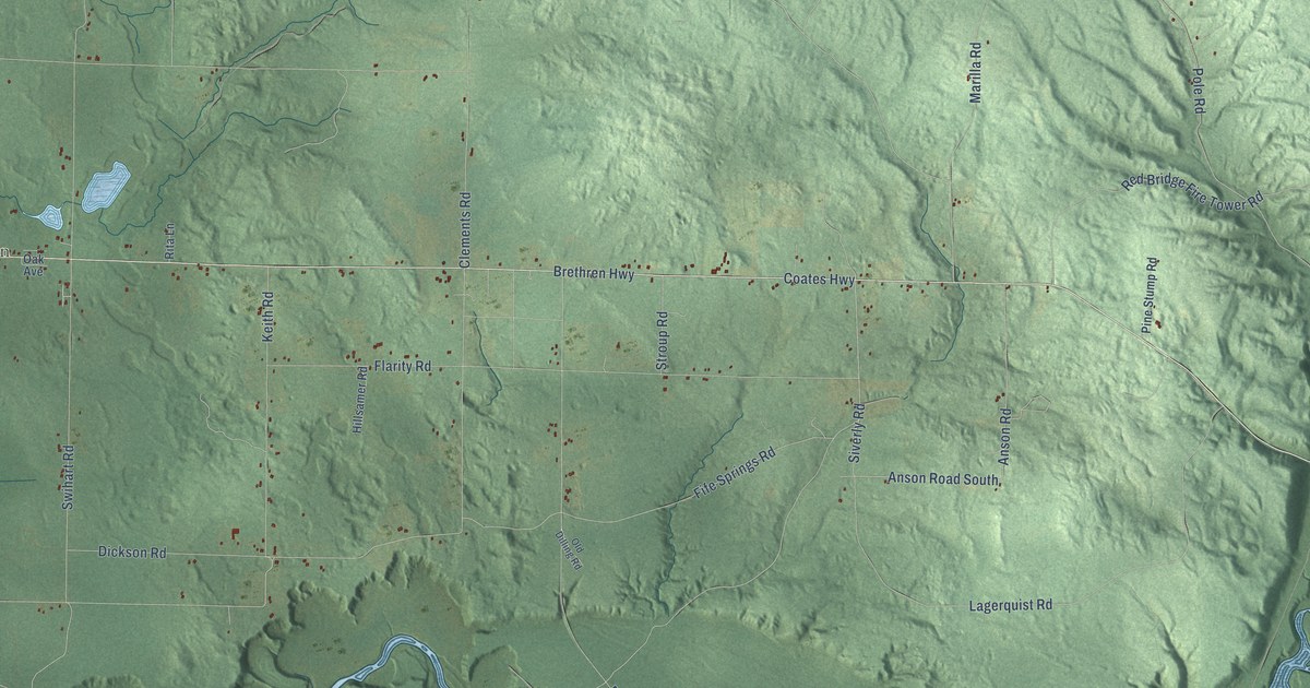 Map of Dickson, Michigan in 2026