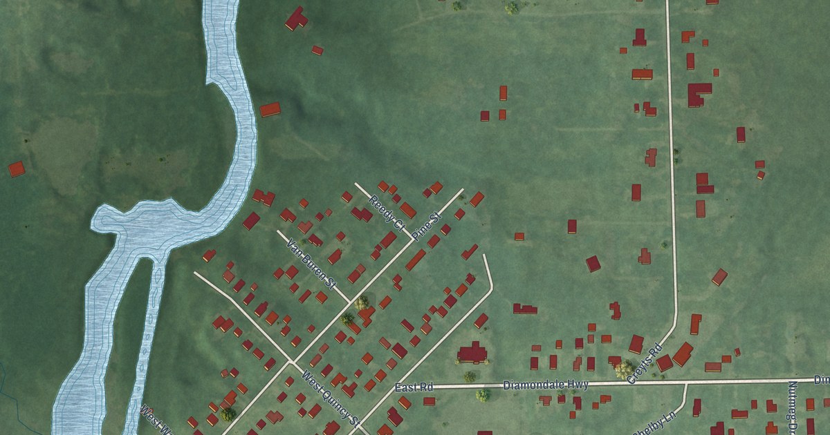 Map of Dimondale, Michigan in 2026