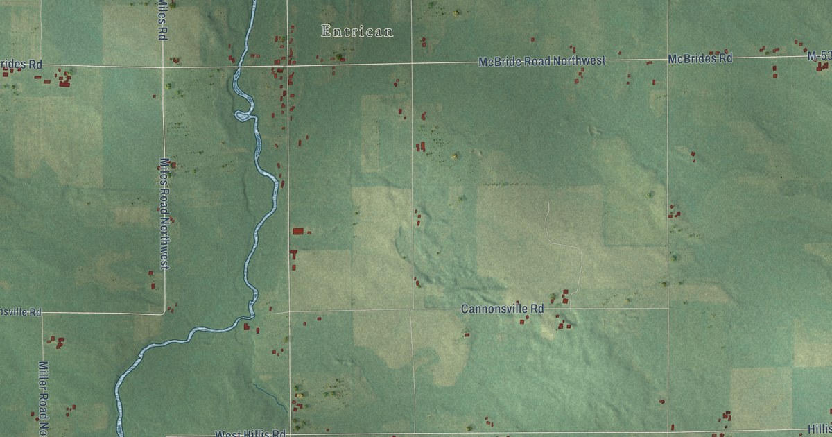 Map of Douglass, Michigan in 2026