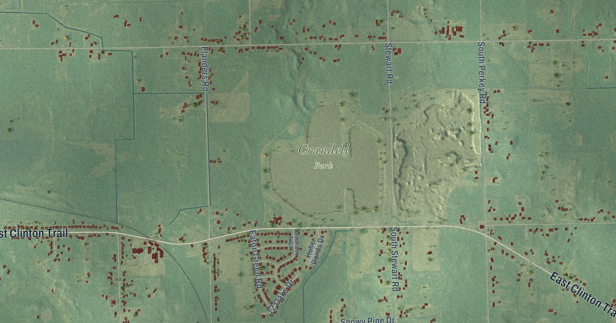 Map of Eaton, Michigan in 2026