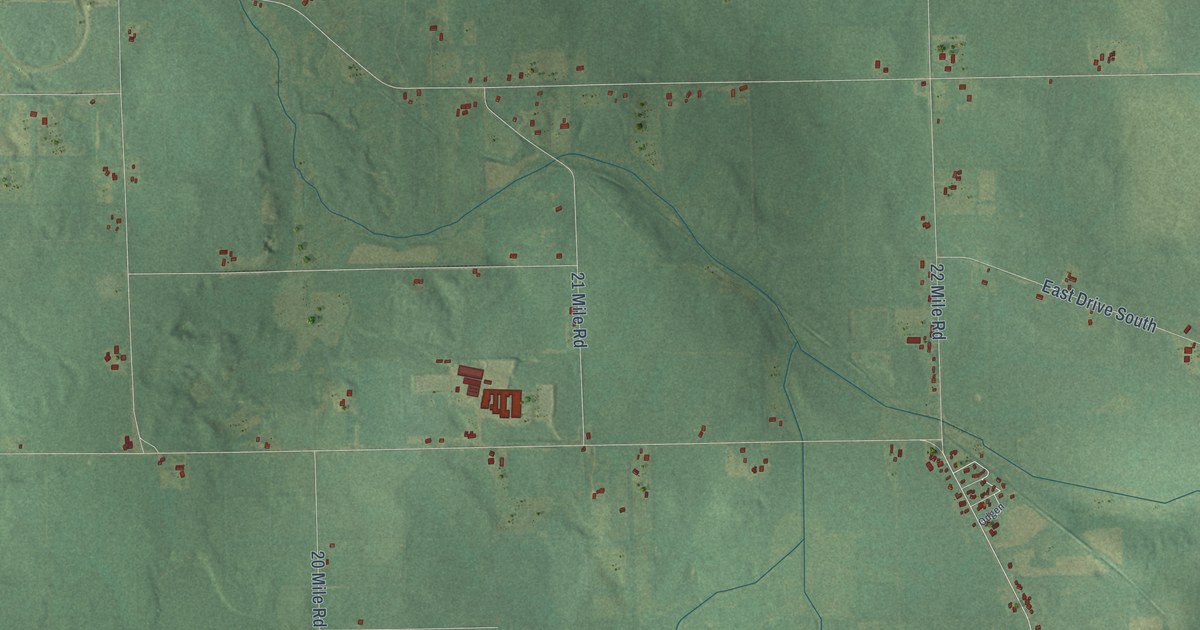 Map of Eckford, Michigan in 2026