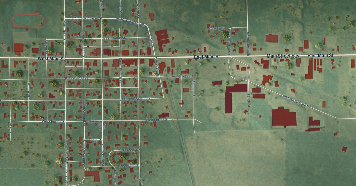 Map of Edmore, Michigan in 2026