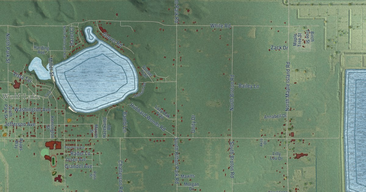 Map of Egelston, Michigan in 2026