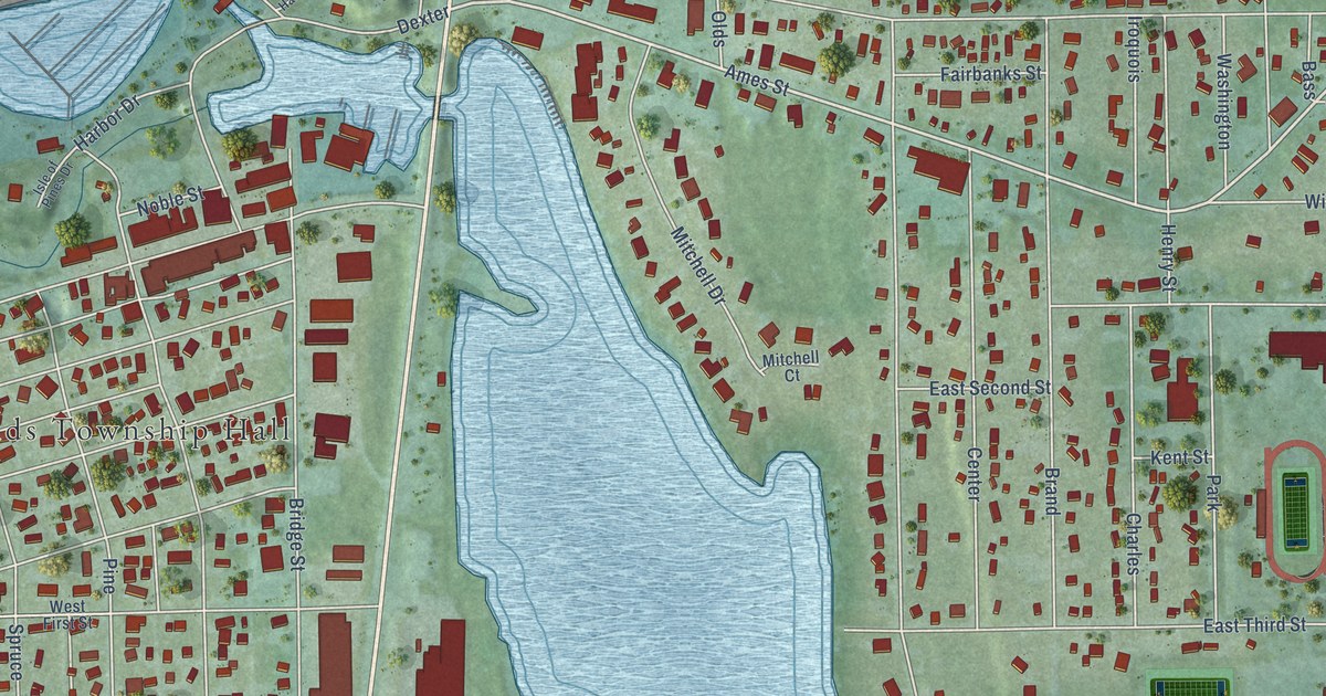 Map of Elk Rapids Village, Michigan in 2026