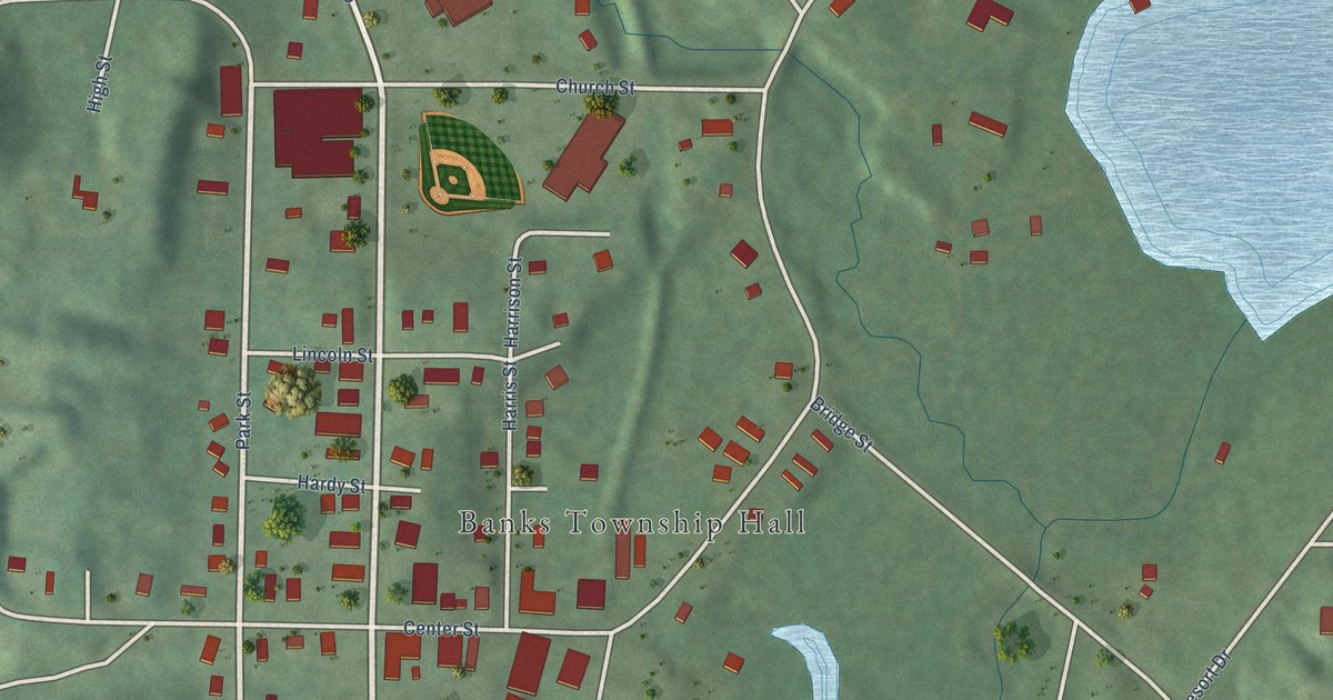 Map of Ellsworth, Antrim County, Michigan in 2026