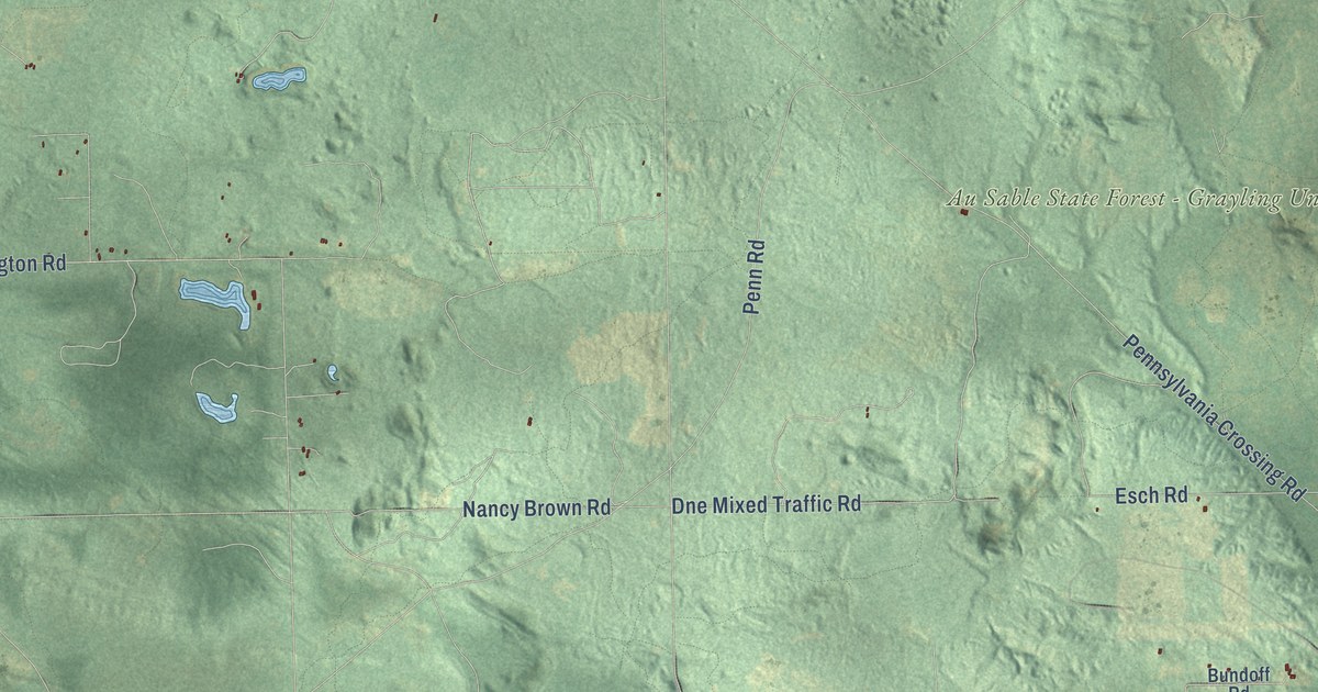 Map of Elmer, Oscoda County, Michigan in 2026