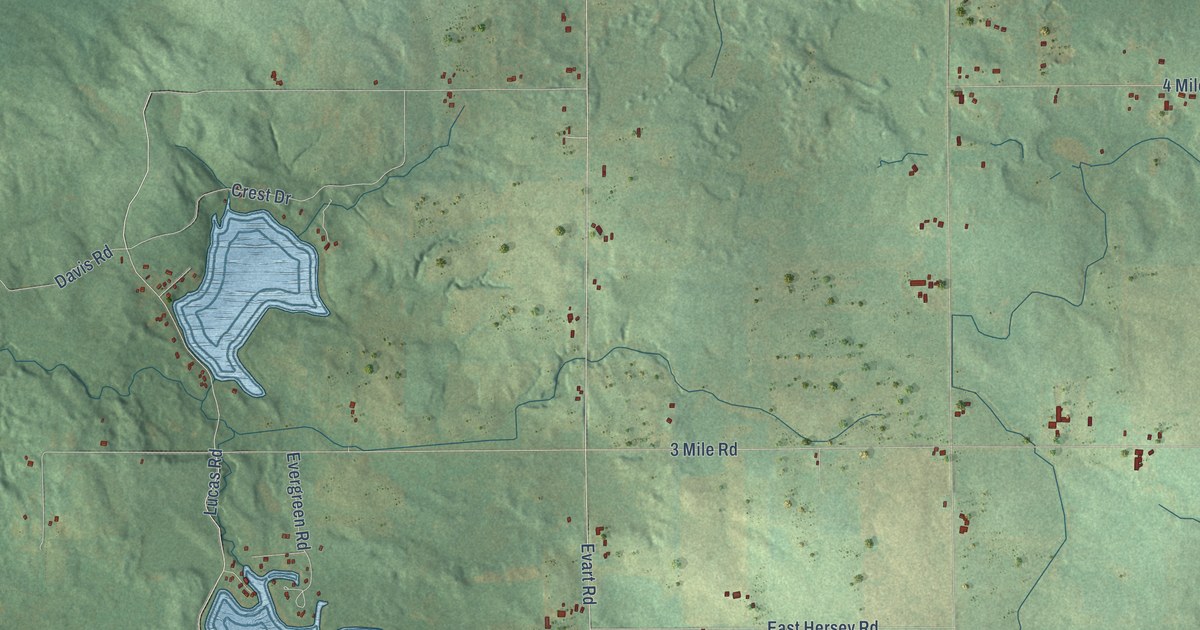Map of Evart Municipality, Michigan in 2026