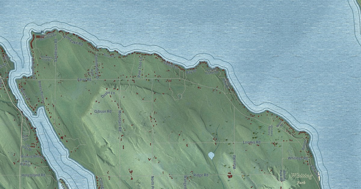 Map of Eveline, Michigan in 2026