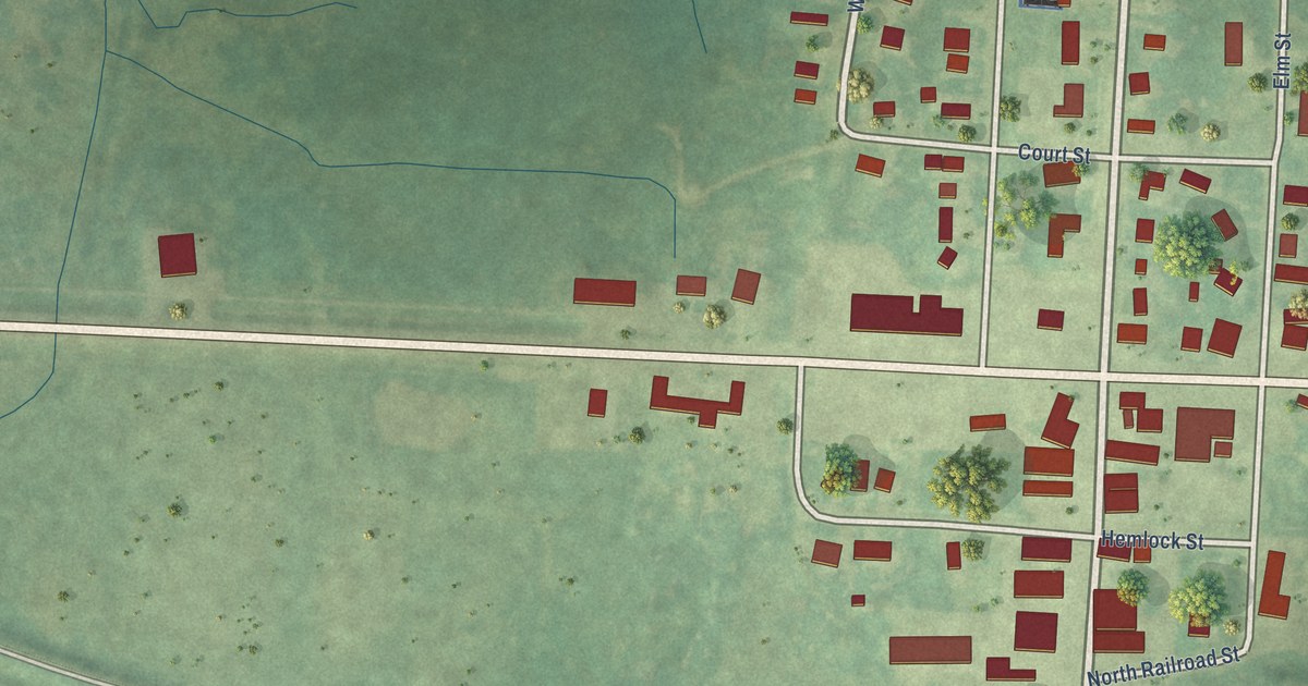 Map of Ewen, Michigan in 2026