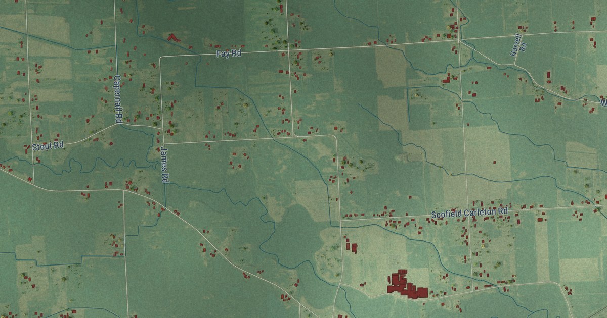 Map of Exeter, Michigan in 2026