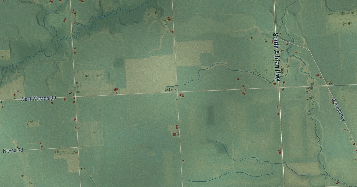 Map of Fairfield, Lenawee County, Michigan in 2026