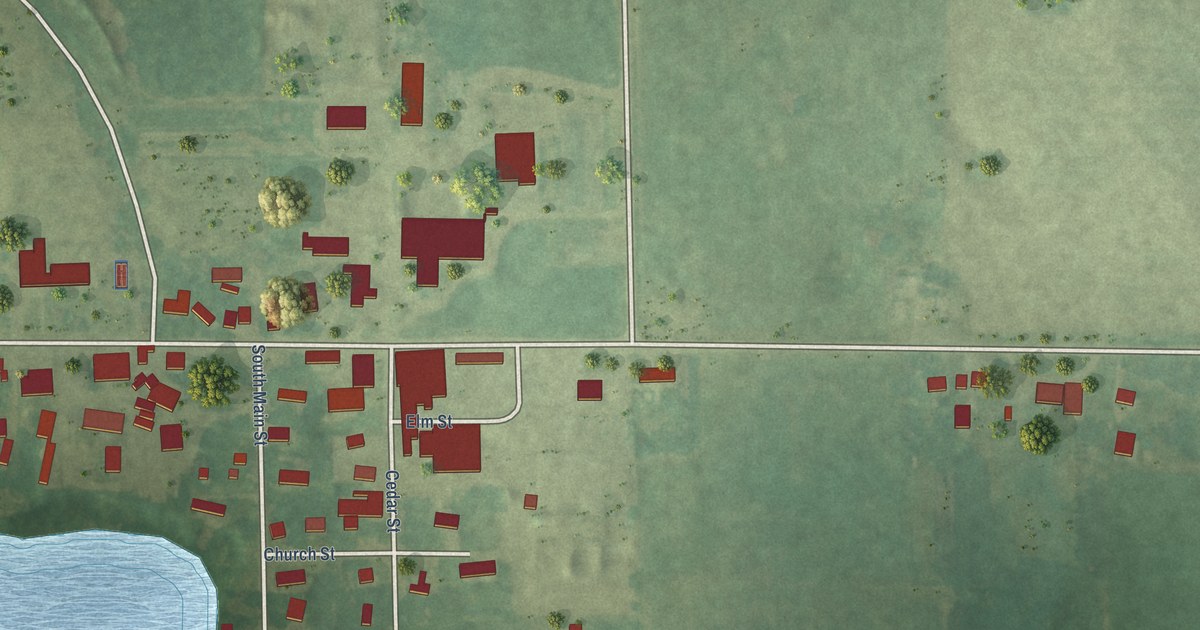 Map of Falmouth, Michigan in 2026