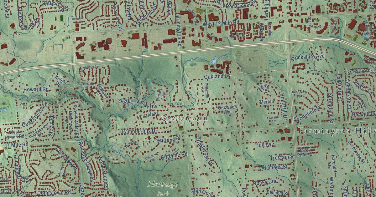 Map of Farmington Hills, Michigan in 2026