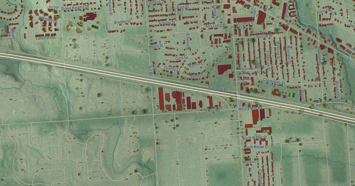 Map of Farmington, Michigan in 2026