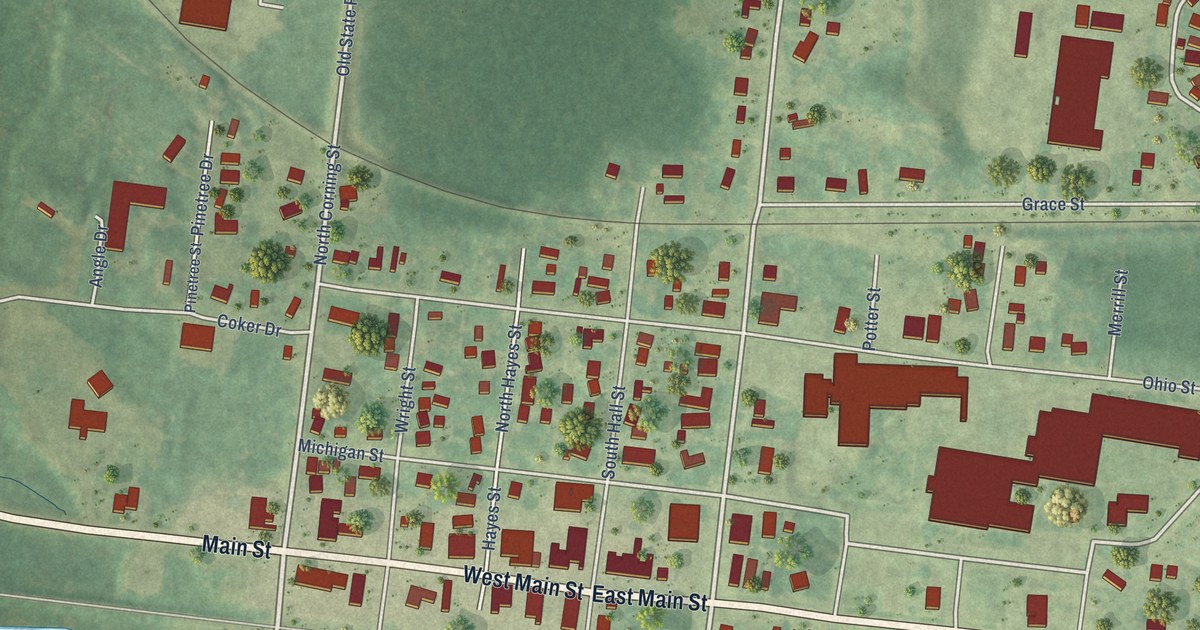 Map of Farwell, Michigan in 2026