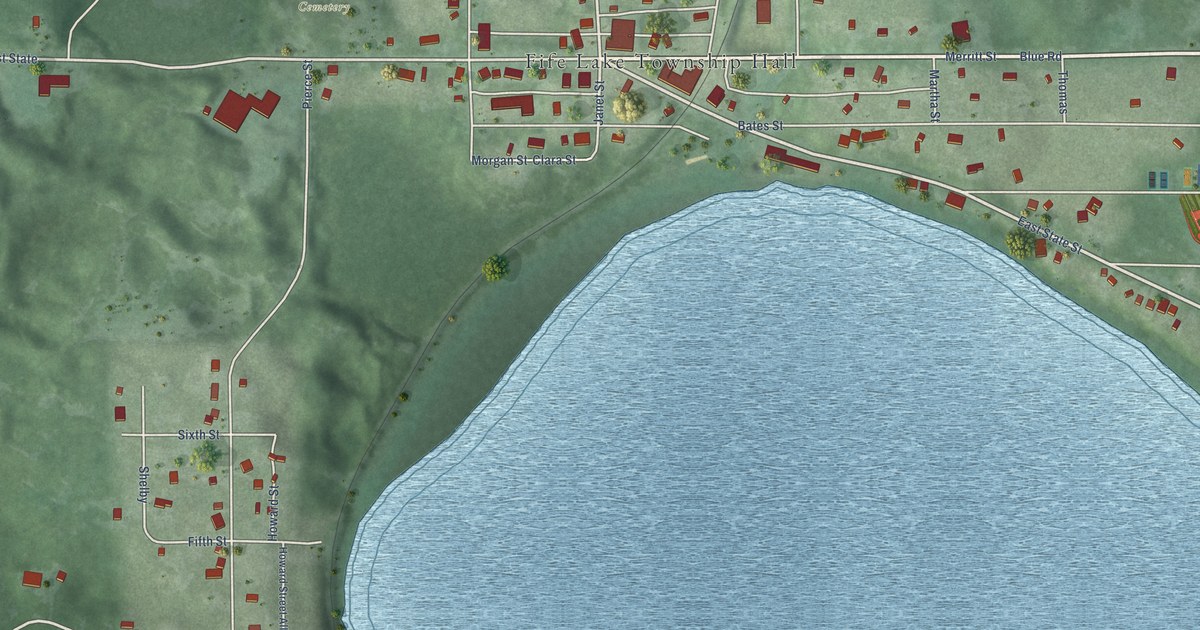 Map of Fife Lake Village, Michigan in 2026