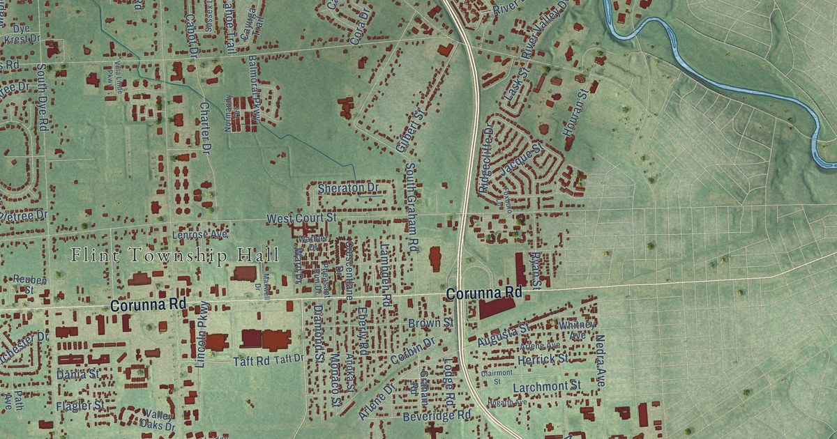 Map of Flint Municipality, Michigan in 2026