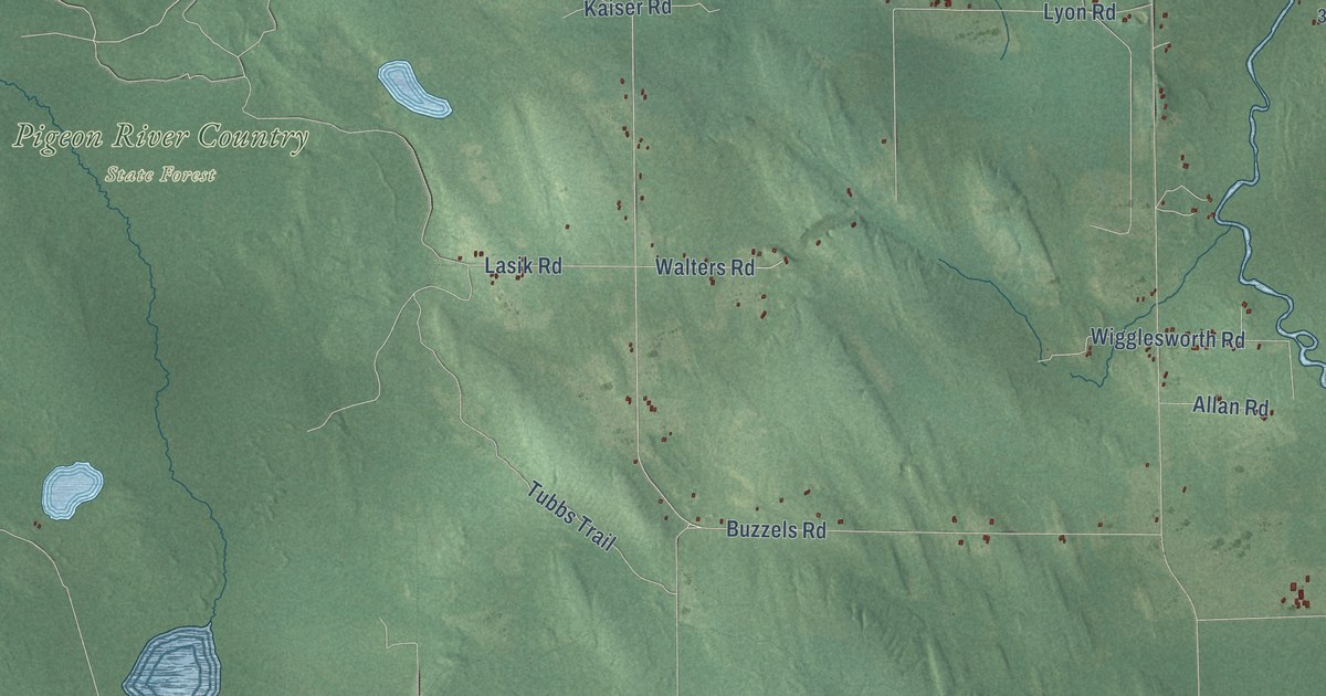 Map of Forest, Cheboygan County, Michigan in 2026