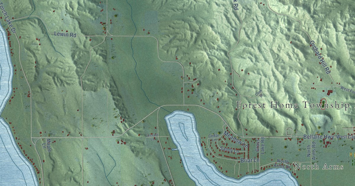 Map of Forest Home, Michigan in 2026