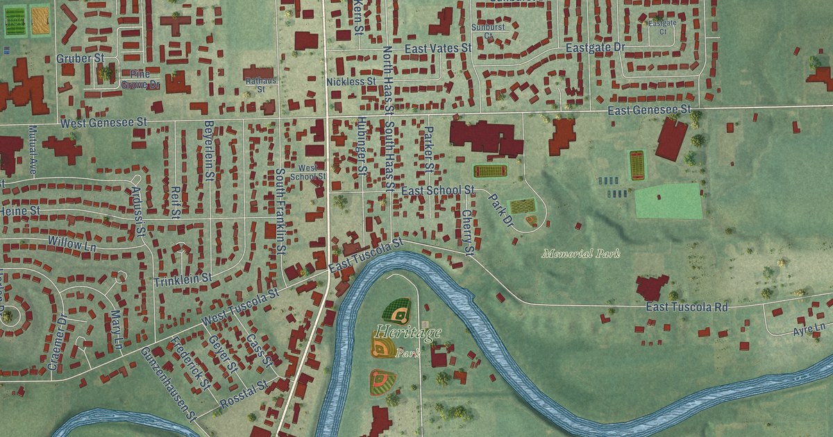 Map of Frankenmuth City, Michigan in 2026
