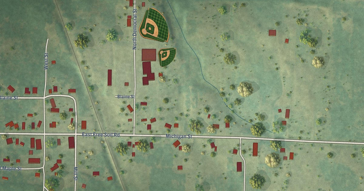 Map of Free Soil Village, Michigan in 2026