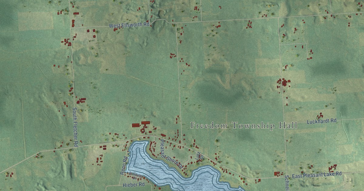 Map of Freedom, Michigan in 2026