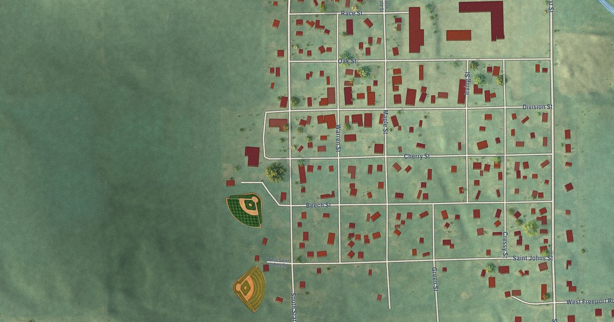 Map of Freeport, Michigan in 2026