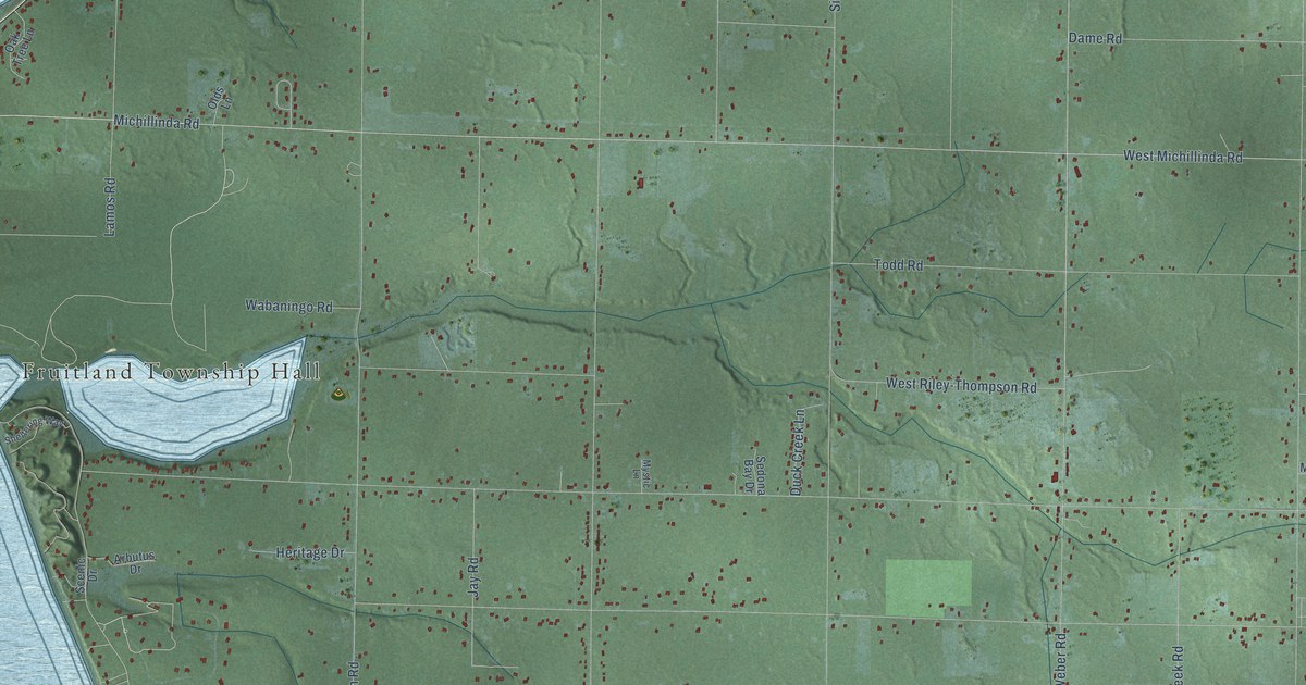 Map of Fruitland, Michigan in 2026