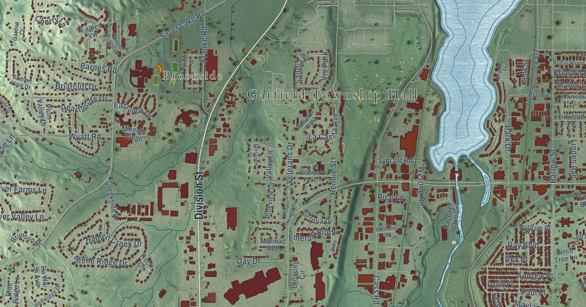 Map of Garfield, Grand Traverse County, Michigan in 2026