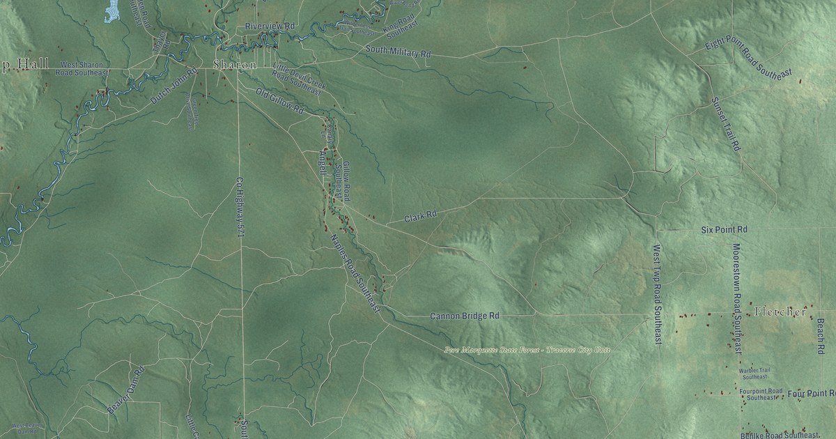 Map of Garfield, Kalkaska County, Michigan in 2026