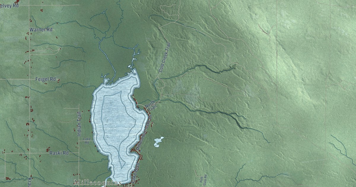 Map of Garfield, Mackinac County, Michigan in 2026