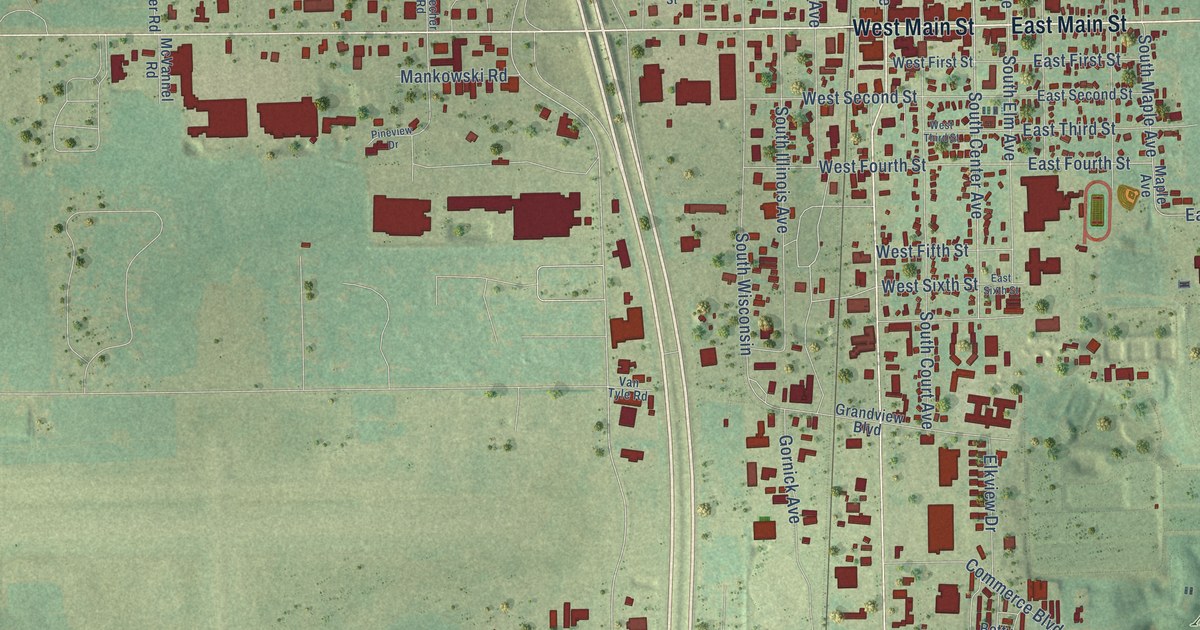 Map of Gaylord, Michigan in 2026