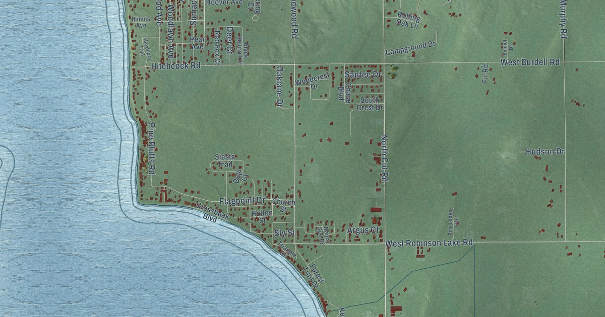 Map of Gerrish, Michigan in 2026