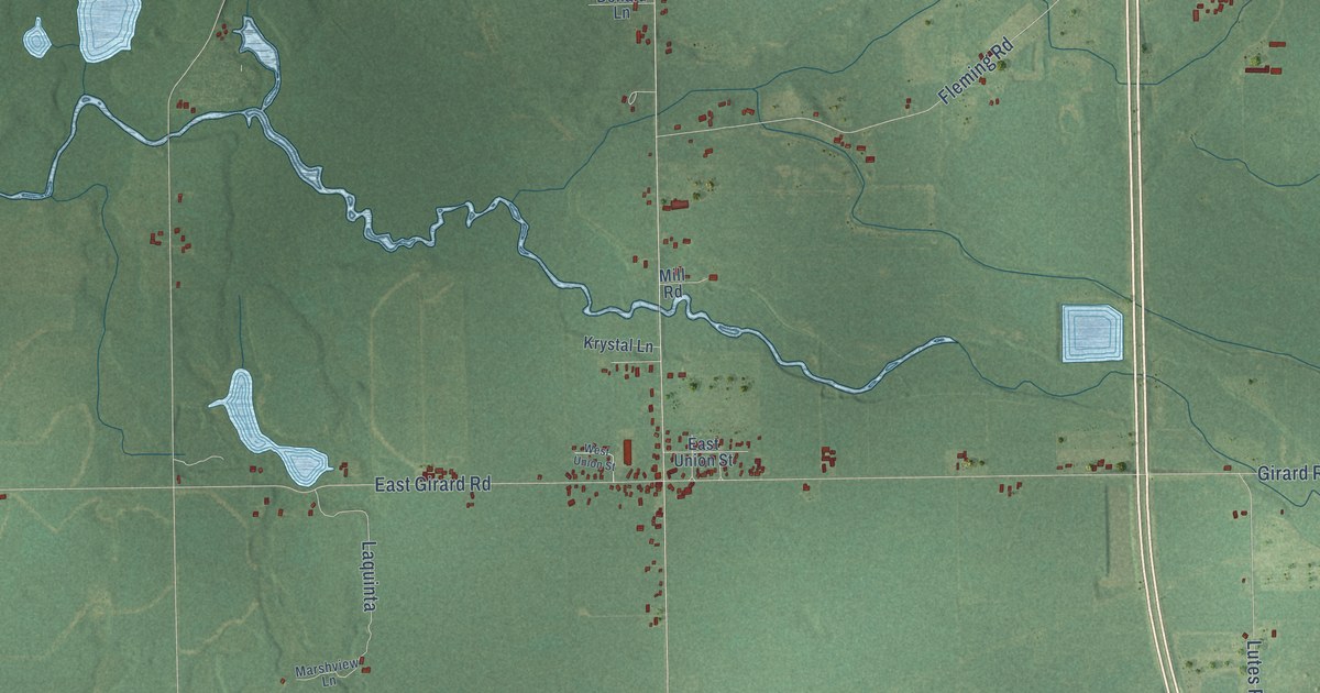 Map of Girard, Michigan in 2026