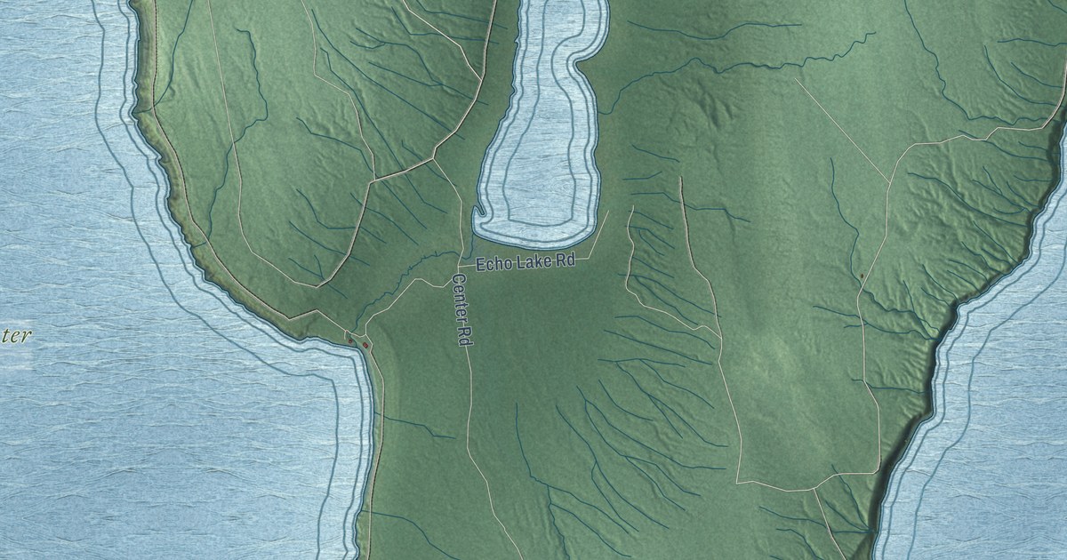 Map of Grand Island, Michigan in 2026