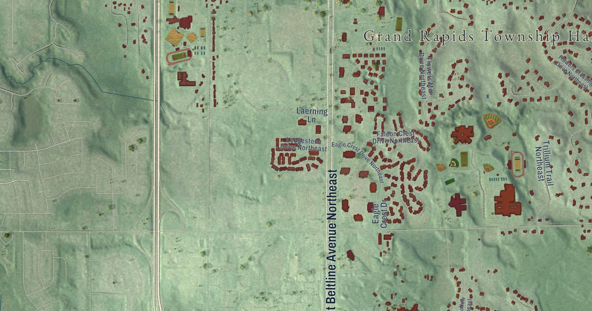 Map of Grand Rapids Municipality, Michigan in 2026