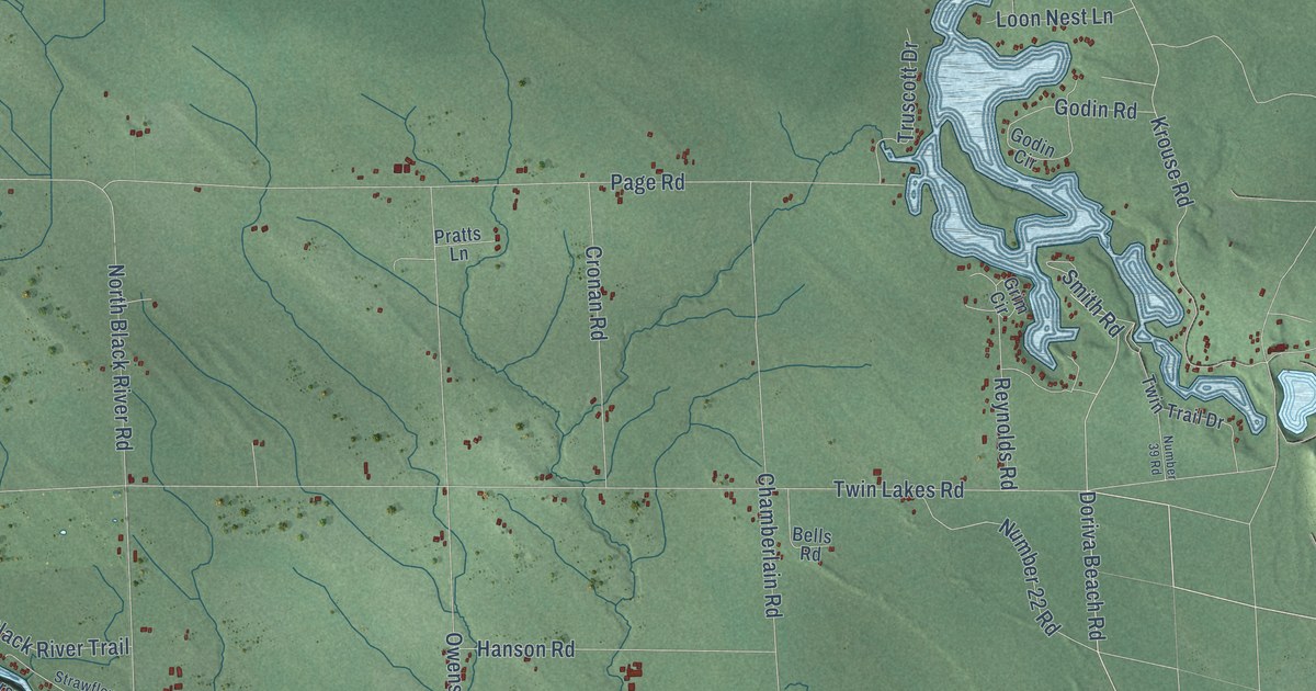 Map of Grant, Cheboygan County, Michigan in 2026
