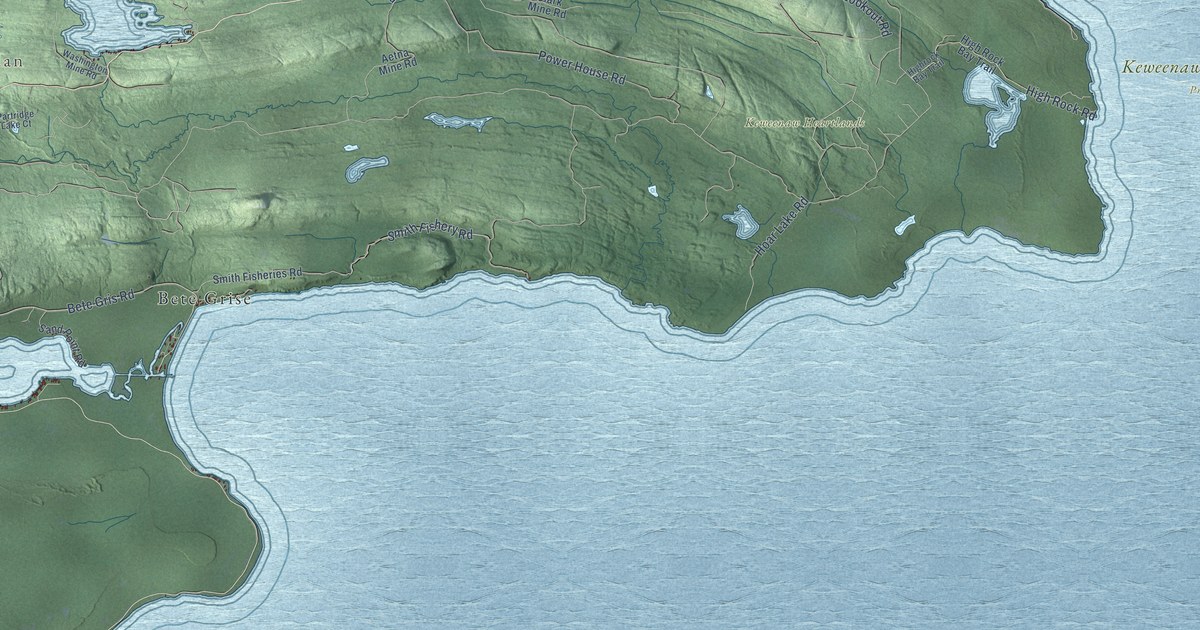 Map of Grant, Keweenaw County, Michigan in 2026