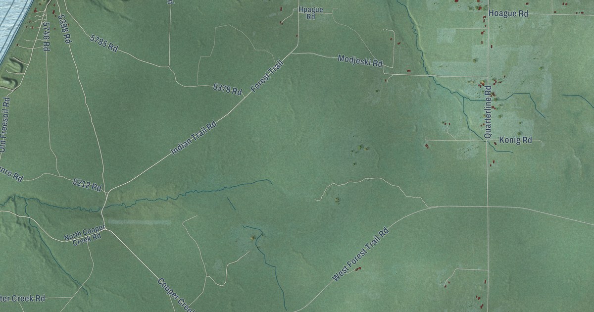 Map of Grant, Mason County, Michigan in 2026