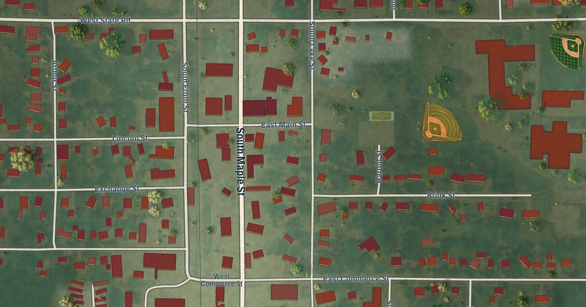 Map of Grant City, Newaygo County, Michigan in 2026