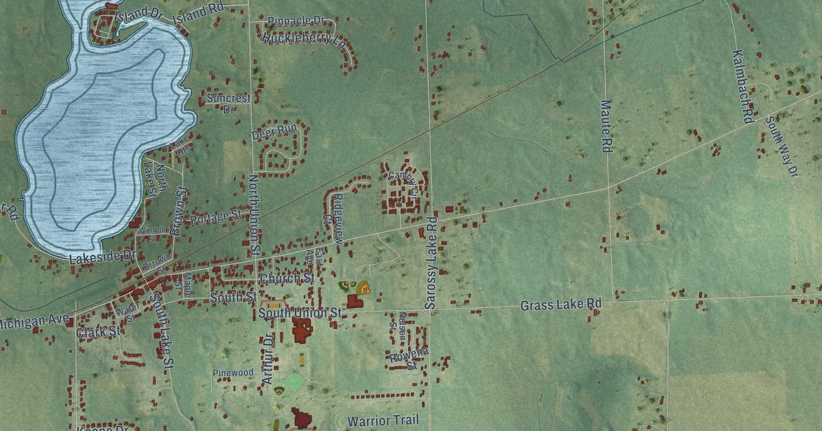 Map of Grass Lake Municipality, Michigan in 2026
