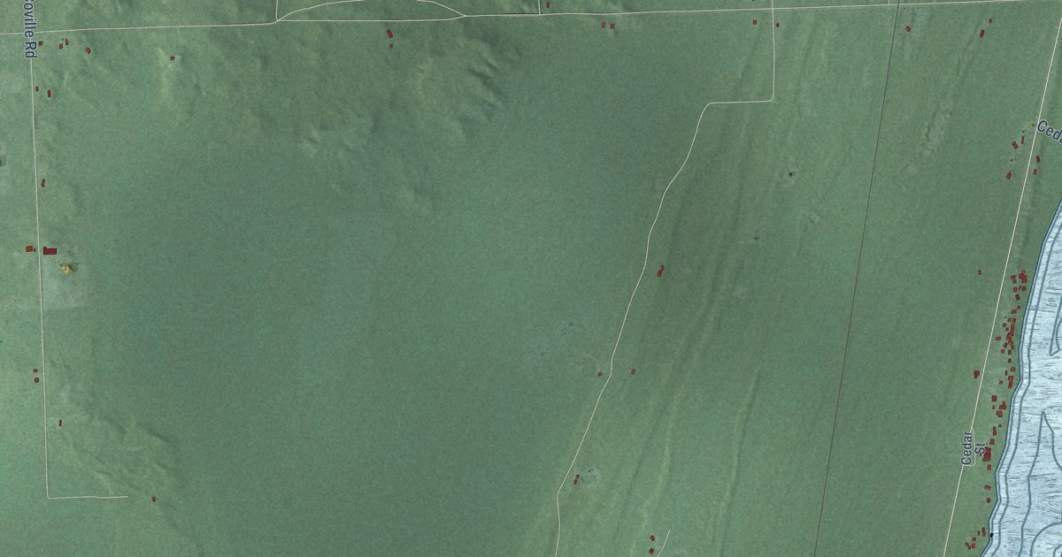 Map of Greenbush, Alcona County, Michigan in 2026