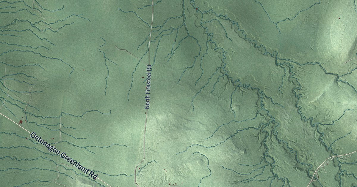 Map of Greenland, Michigan in 2026