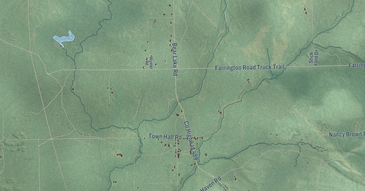 Map of Greenwood, Oscoda County, Michigan in 2026