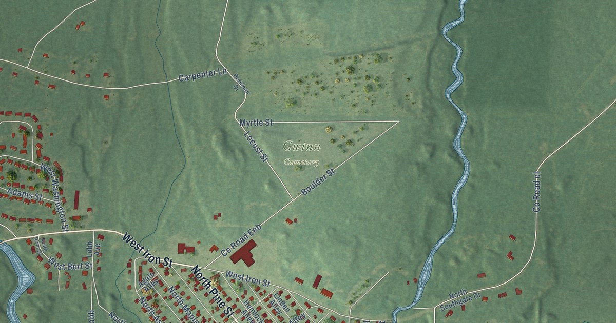 Map of Gwinn, Michigan in 2026